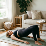 mom-wearing-postpatum-belly-band-pelvic-floor-exercice