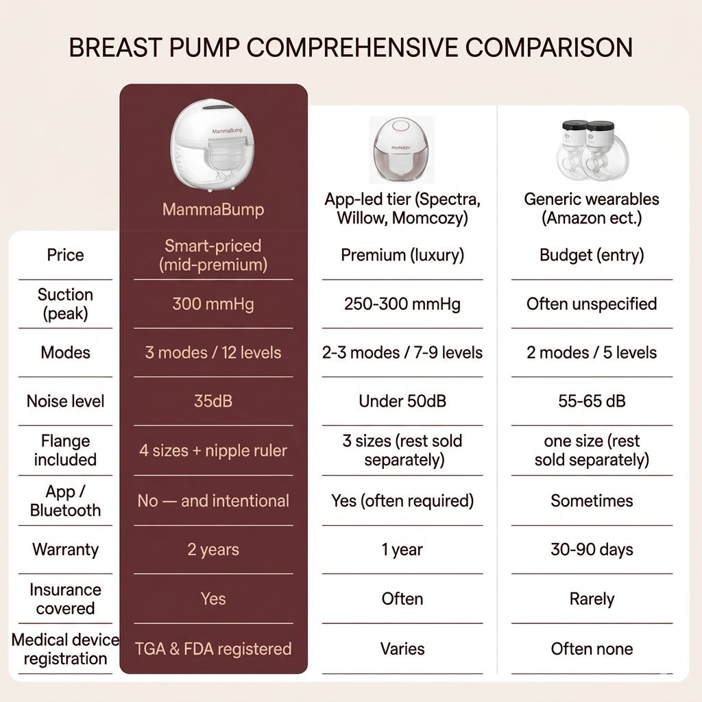 wearable-breast-pump-comparison-medela-momcozy-mammabump-amazon